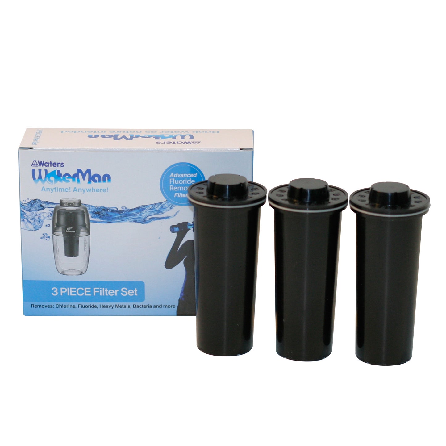 3 Pack replacement filters for Waterman 600ml Black