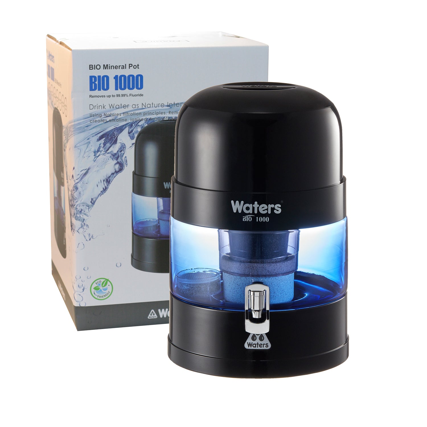 BIO 1000 Black 10 Litre Bench Top Water Filter